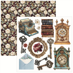 Ciao Bella BOHEMIAN BURGUNDY Fussy Cut Pad 15x15cm