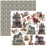 Ciao Bella BOHEMIAN BURGUNDY Fussy Cut Pad 15x15cm