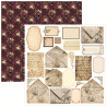 Ciao Bella BOHEMIAN BURGUNDY Fussy Cut Pad 15x15cm