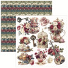 Ciao Bella BOHEMIAN BURGUNDY Fussy Cut Pad 15x15cm