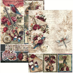 Ciao Bella BOHEMIAN BURGUNDY Creative Pad A4