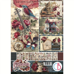 Ciao Bella BOHEMIAN BURGUNDY Creative Pad A4