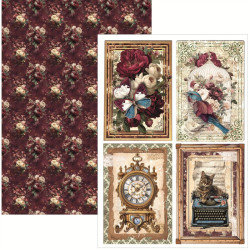 Ciao Bella BOHEMIAN BURGUNDY Creative Pad A4