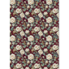 Ciao Bella BOHEMIAN BURGUNDY A5 Rice Paper Mixed 8fogli