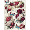 Ciao Bella BOHEMIAN BURGUNDY A5 Rice Paper Mixed 8fogli