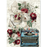 Ciao Bella BOHEMIAN BURGUNDY A5 Rice Paper Mixed 8fogli