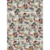 Ciao Bella BOHEMIAN BURGUNDY A5 Rice Paper Mixed 8fogli