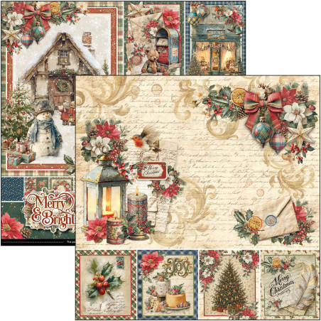 Ciao Bella MERRY & BRIGHT Paper Pad 30x30cm