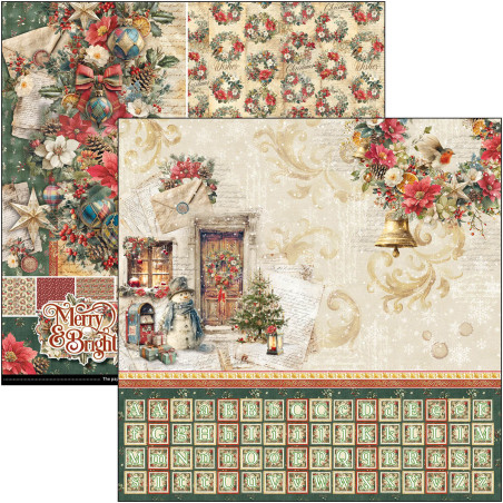 Ciao Bella MERRY & BRIGHT Patterns Pad 30x30cm