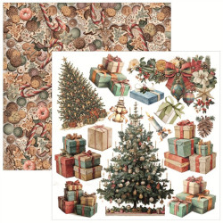 Ciao Bella MERRY & BRIGHT Fussy Cut Pad 15x15cm