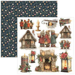 Ciao Bella MERRY & BRIGHT Fussy Cut Pad 15x15cm