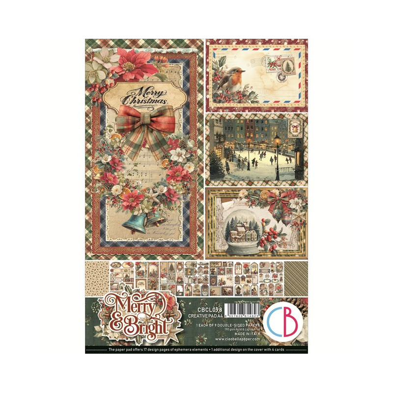 Ciao Bella MERRY & BRIGHT Creative Pad A4