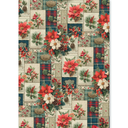 Ciao Bella MERRY & BRIGHT A5 Rice Paper Mixed 8fogli