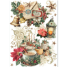 Ciao Bella MERRY & BRIGHT A5 Rice Paper Mixed 8fogli
