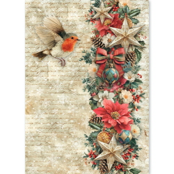Ciao Bella MERRY & BRIGHT A5 Rice Paper Mixed 8fogli