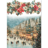 Ciao Bella MERRY & BRIGHT A5 Rice Paper Mixed 8fogli