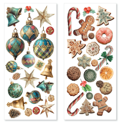 Ciao Bella MERRY & BRIGHT Transparent Adhesive Sheets 5pz