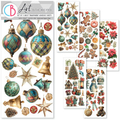 Ciao Bella MERRY & BRIGHT Transparent Adhesive Sheets 5pz