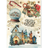 Ciao Bella Cozy Christmas A5 Rice Paper Mixed 8fogli