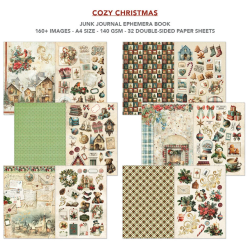 Ciao Bella Cozy Christmas A4 Junk Journal Ephemera Book 32pz