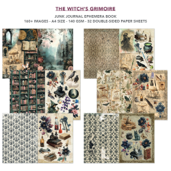 Ciao Bella The Witch's Grimoire A4 Junk Journal Ephemera Book 32pz