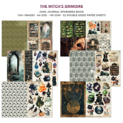 Ciao Bella The Witch's Grimoire A4 Junk Journal Ephemera Book 32pz