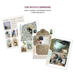 Ciao Bella The Witch's Grimoire A4 Junk Journal Ephemera Book 32pz