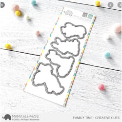 Mama Elephant FAMILY TIME SET Clear Stamp + CUTS