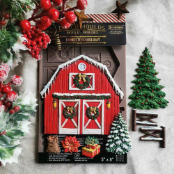 Re-Design with Prima Marketing Homestead Holiday Decor Mould