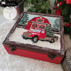 Re-Design with Prima Marketing Homestead Holiday Decor Mould