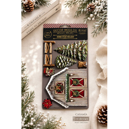 Re-Design with Prima Marketing Homestead Holiday Decor Mould
