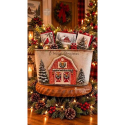 Re-Design with Prima Marketing Homestead Holiday Decor Mould