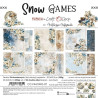 Craft o' Clock Snow Game Paper COLLECTION and BASIC designs Set 20x20cm 24fg