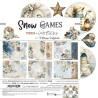 Craft o' Clock Snow Game Paper COLLECTION and BASIC designs Set 20x20cm 24fg