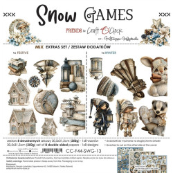Craft o' Clock Snow Game Extras to Cut MIX 30,5x31,5cm
