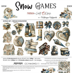 Craft o' Clock Snow Game Extras to Cut MIX 30,5x31,5cm