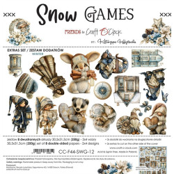 Craft o' Clock Snow Game Extras to Cut MIX 30,5x31,5cm