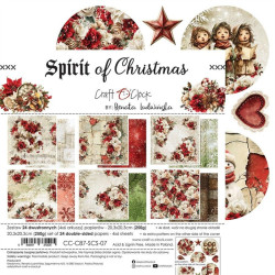 Craft o' Clock Spirit Of Christmas Paper COLLECTION and BASIC designs Set 20x20cm 24fg