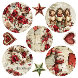 Craft o' Clock Spirit Of Christmas Paper COLLECTION and BASIC designs Set 20x20cm 24fg