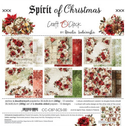 Craft o' Clock Spirit Of Christmas Paper Collection Set 30x30cm 6fg