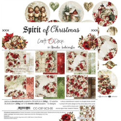 Craft o' Clock Spirit Of Christmas Paper Collection Set 30x30cm 6fg