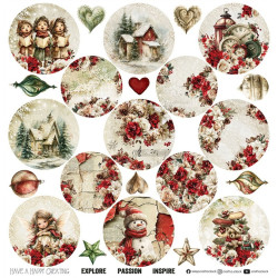 Craft o' Clock Spirit Of Christmas Paper Collection Set 30x30cm 6fg