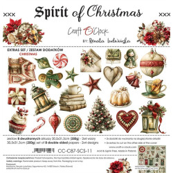 Craft o' Clock Spirit Of Christmas Extras to Cut MIX 30,5x31,5cm
