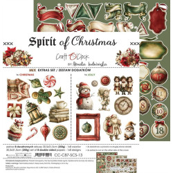 Craft o' Clock Spirit Of Christmas Extras to Cut MIX 30,5x31,5cm