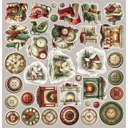 Craft o' Clock Spirit Of Christmas Extras to Cut MIX 30,5x31,5cm