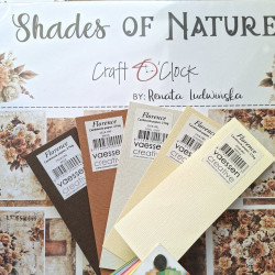 Craft o' Clock Shades Of Nature BASIC PAPER Set 20x20cm 24fg