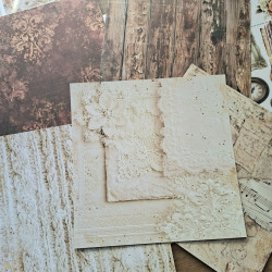 Craft o' Clock Shades Of Nature BASIC PAPER Set 20x20cm 24fg