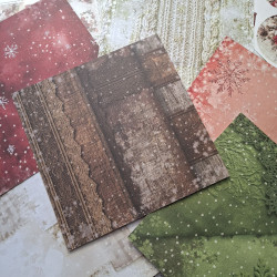 Craft o' Clock Spirit Of Christmas Paper COLLECTION and BASIC designs Set 20x20cm 24fg