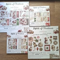 Craft o' Clock Spirit Of Christmas BASIC PAPER Set 20x20cm 24fg