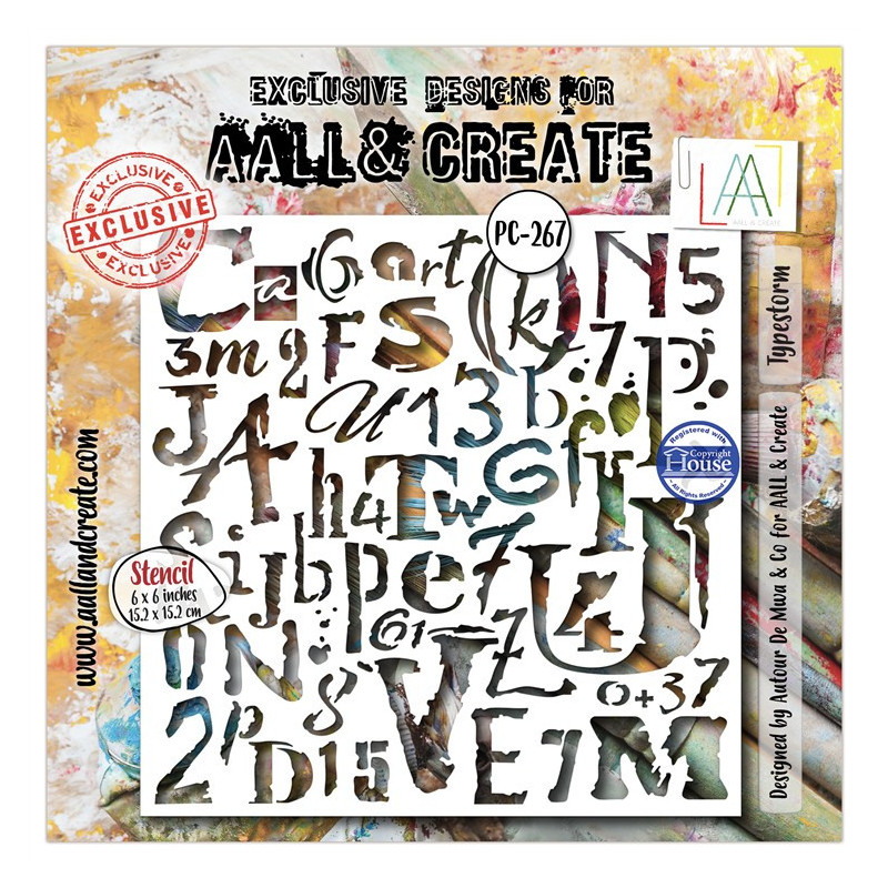 AALL & Create Stencil 267 Typestorm